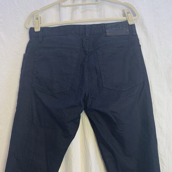 John Varvatos Jeans Mens 33 (33X33) Bowery in Black Slim Straight Fit - Picture 6 of 10